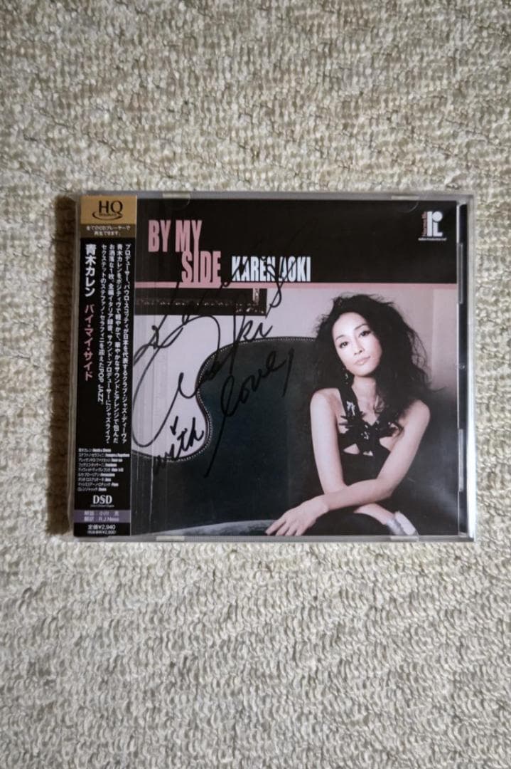 青木カレン／６ｔｈ　アルバム『バイ・マイ・サイド』サイン入りＣＤ