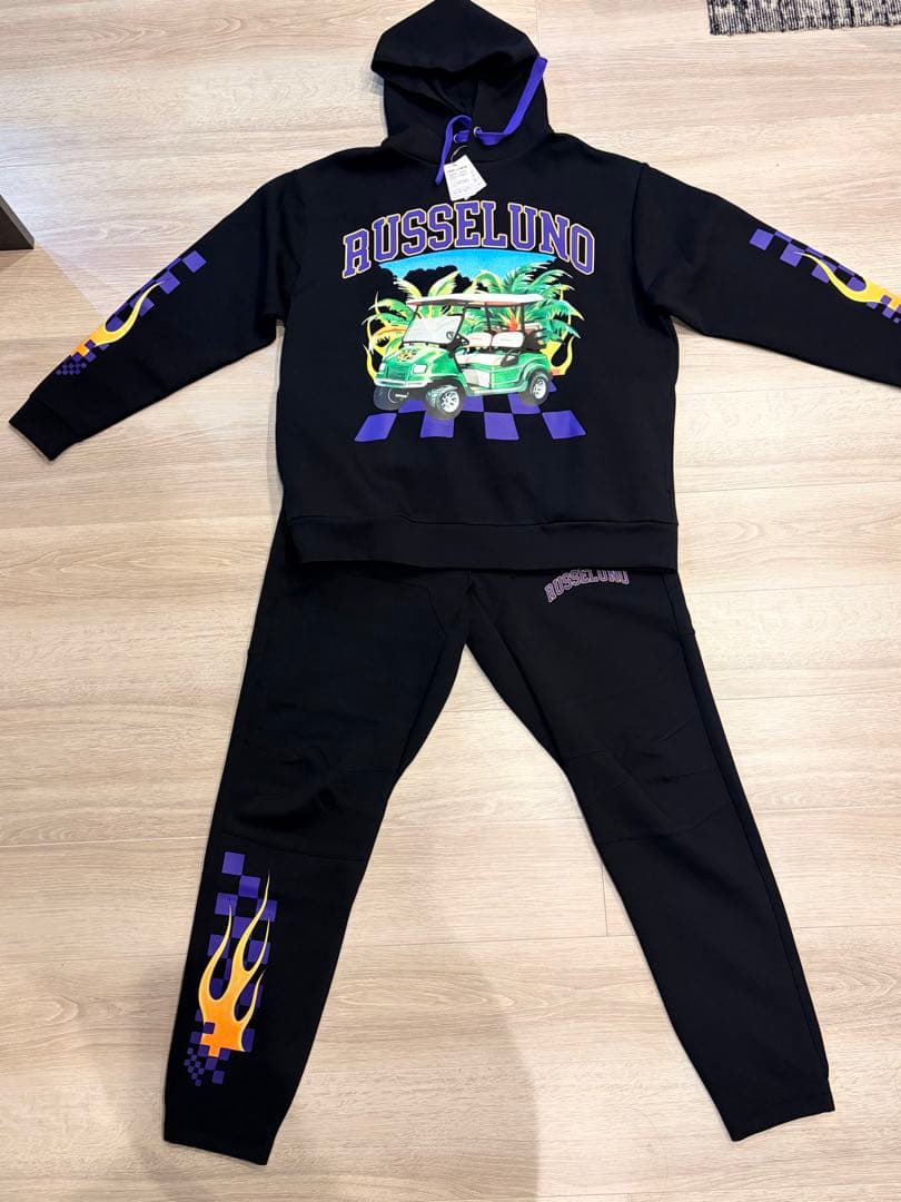 【値下げ】RUSSELUNOスウェットセットアップ ブラック　サイズ5