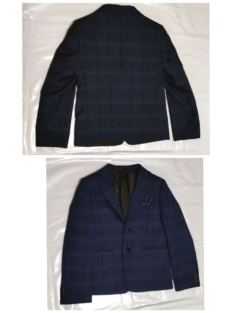 ワンダーファクトリー　男子フォーマルスーツ　セット　ネイビー　オシャレ