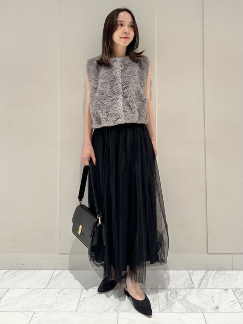 24AW【Ballsey】ランダムファー ショートベスト