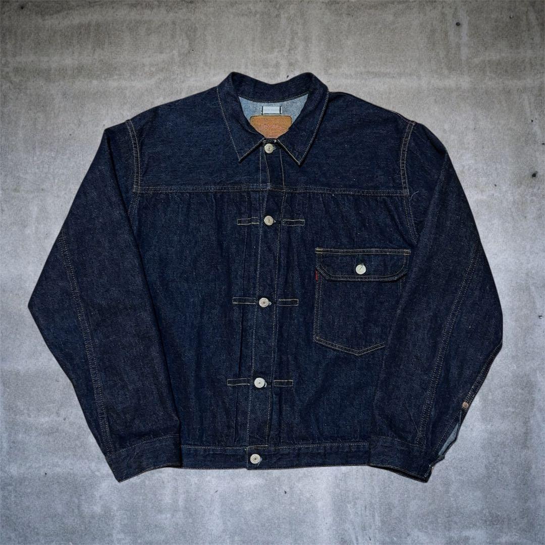 【美品】ウェアハウス　デニムジャケット　Tバック　DD-2001 ワンウォッシュ