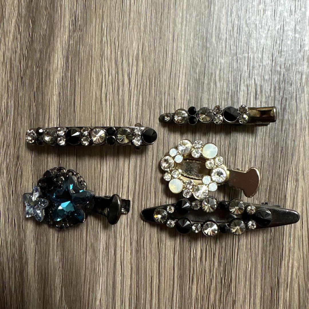 新品 acca ベリー ヘアクリップ クリップ ガンメタル他5点セット