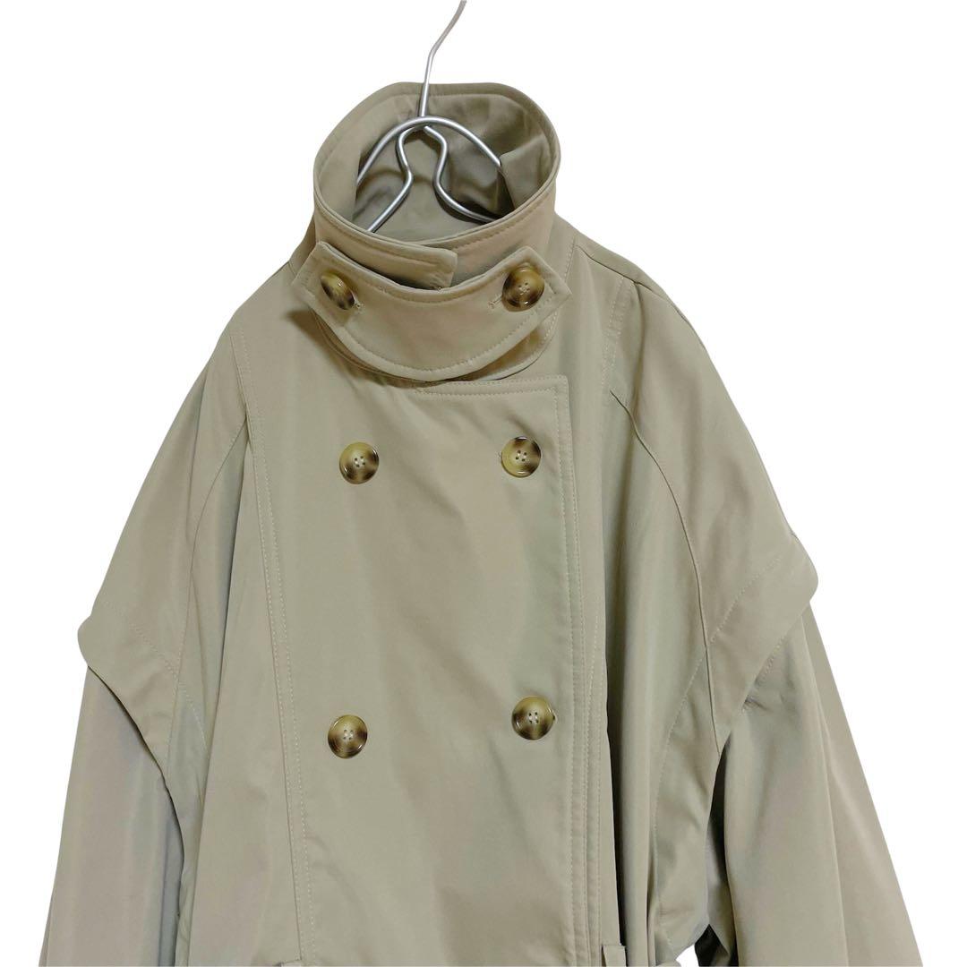 mideal マルチウェイ ショート トレンチ コート ライトベージュ フリー