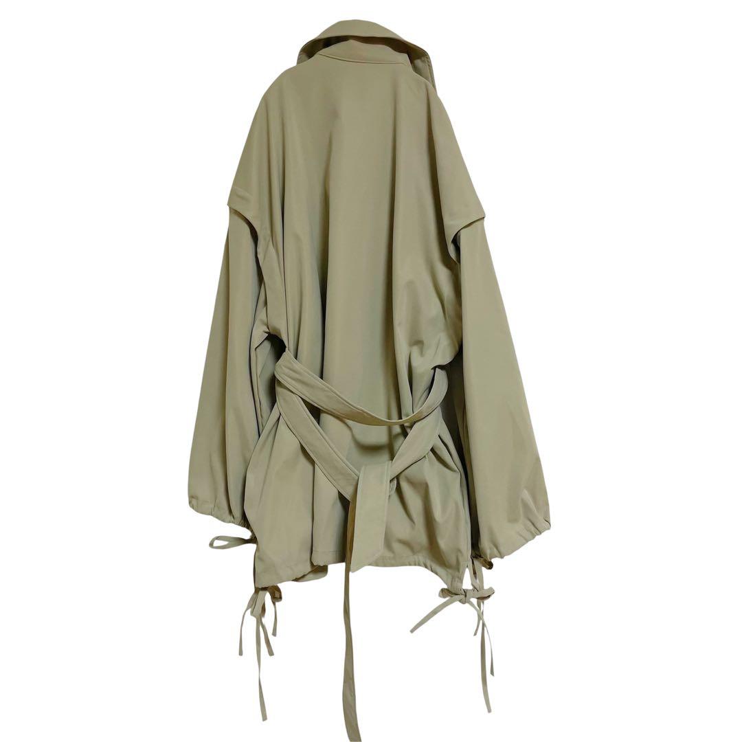 mideal マルチウェイ ショート トレンチ コート ライトベージュ フリー