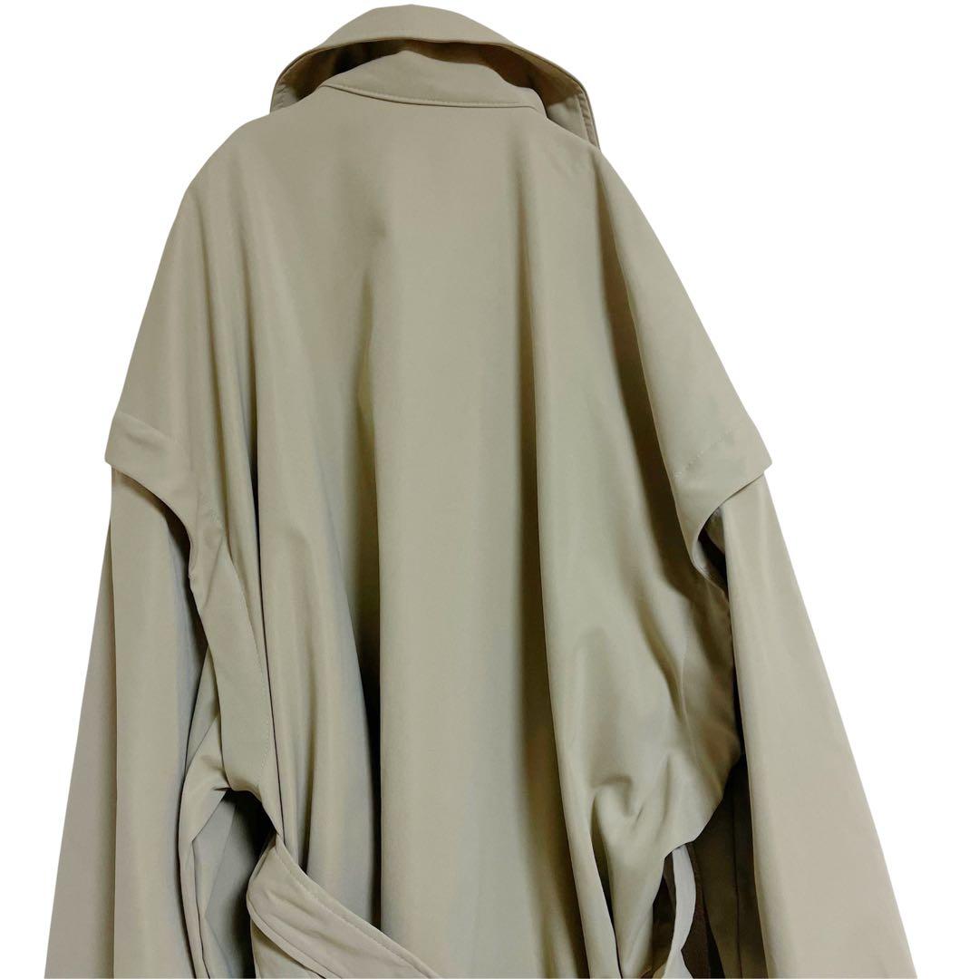 mideal マルチウェイ ショート トレンチ コート ライトベージュ フリー