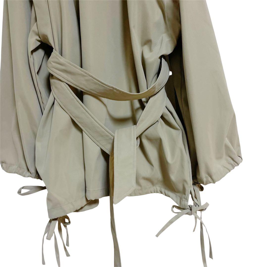 mideal マルチウェイ ショート トレンチ コート ライトベージュ フリー