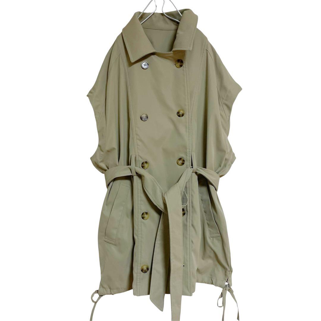 mideal マルチウェイ ショート トレンチ コート ライトベージュ フリー