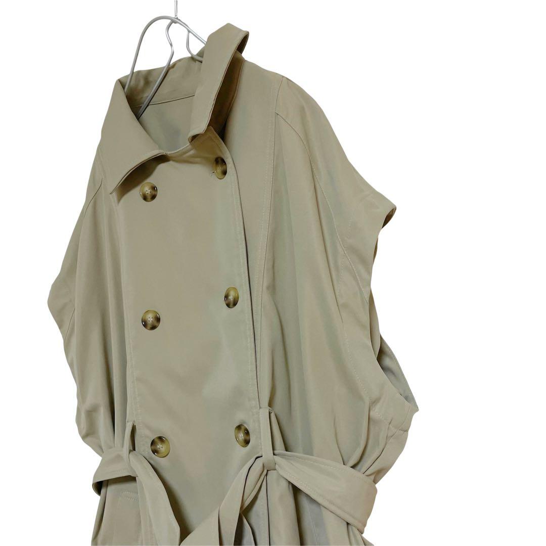 mideal マルチウェイ ショート トレンチ コート ライトベージュ フリー