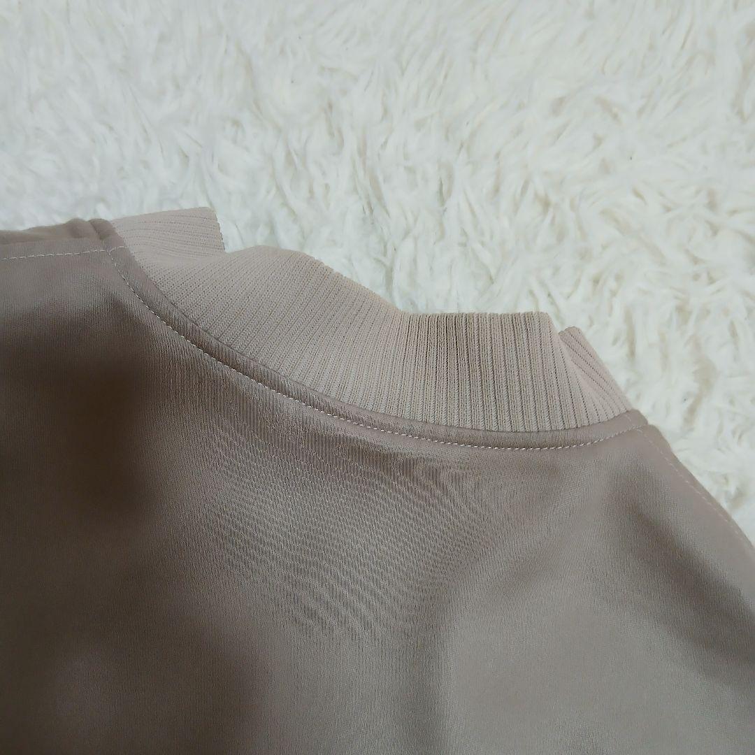 【美品】【23区】22AW　テンセルレーヨン サテンMA-1 ブルゾン グレー