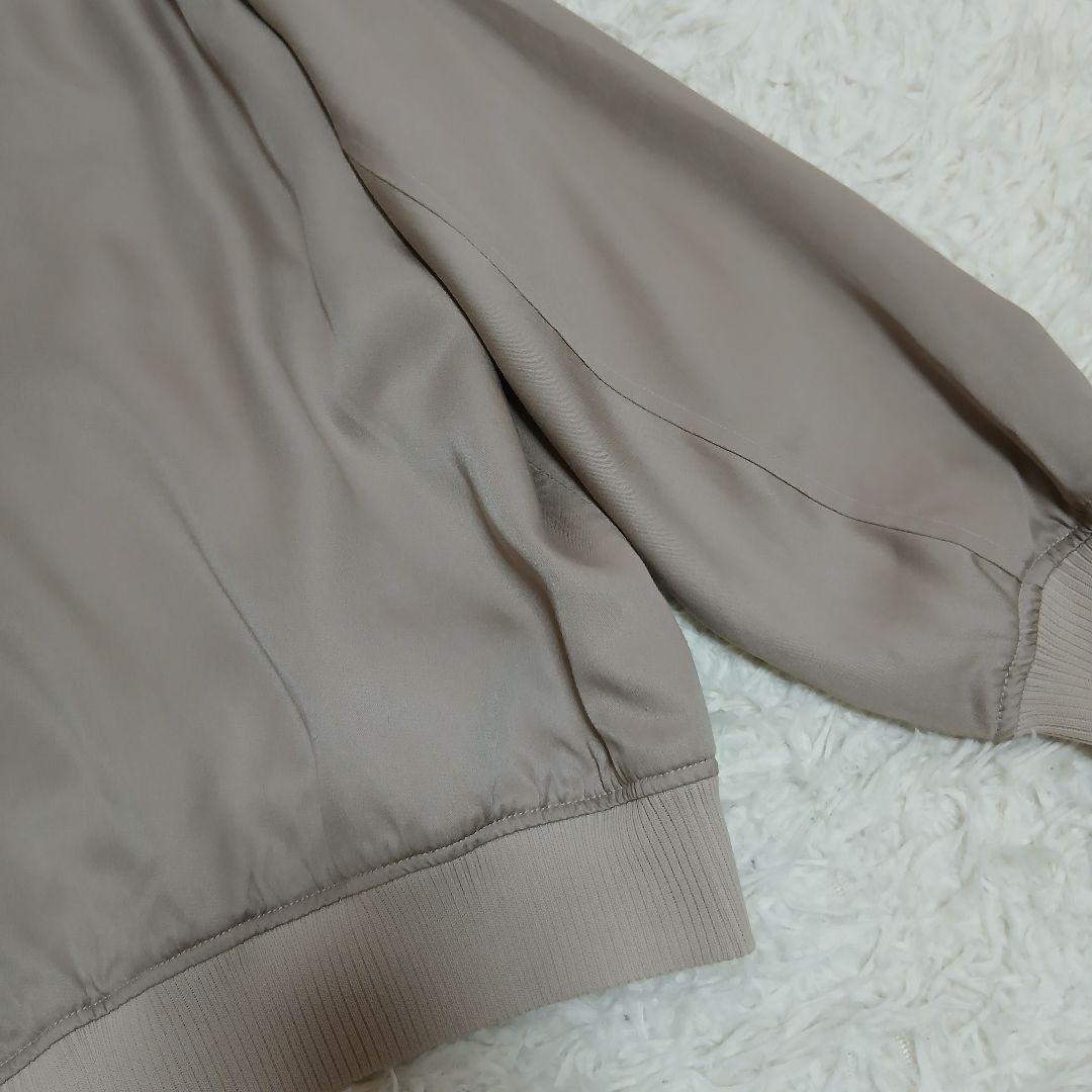 【美品】【23区】22AW　テンセルレーヨン サテンMA-1 ブルゾン グレー