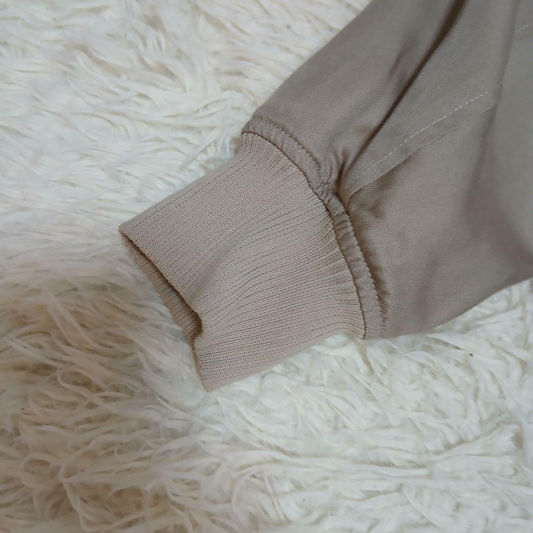 【美品】【23区】22AW　テンセルレーヨン サテンMA-1 ブルゾン グレー