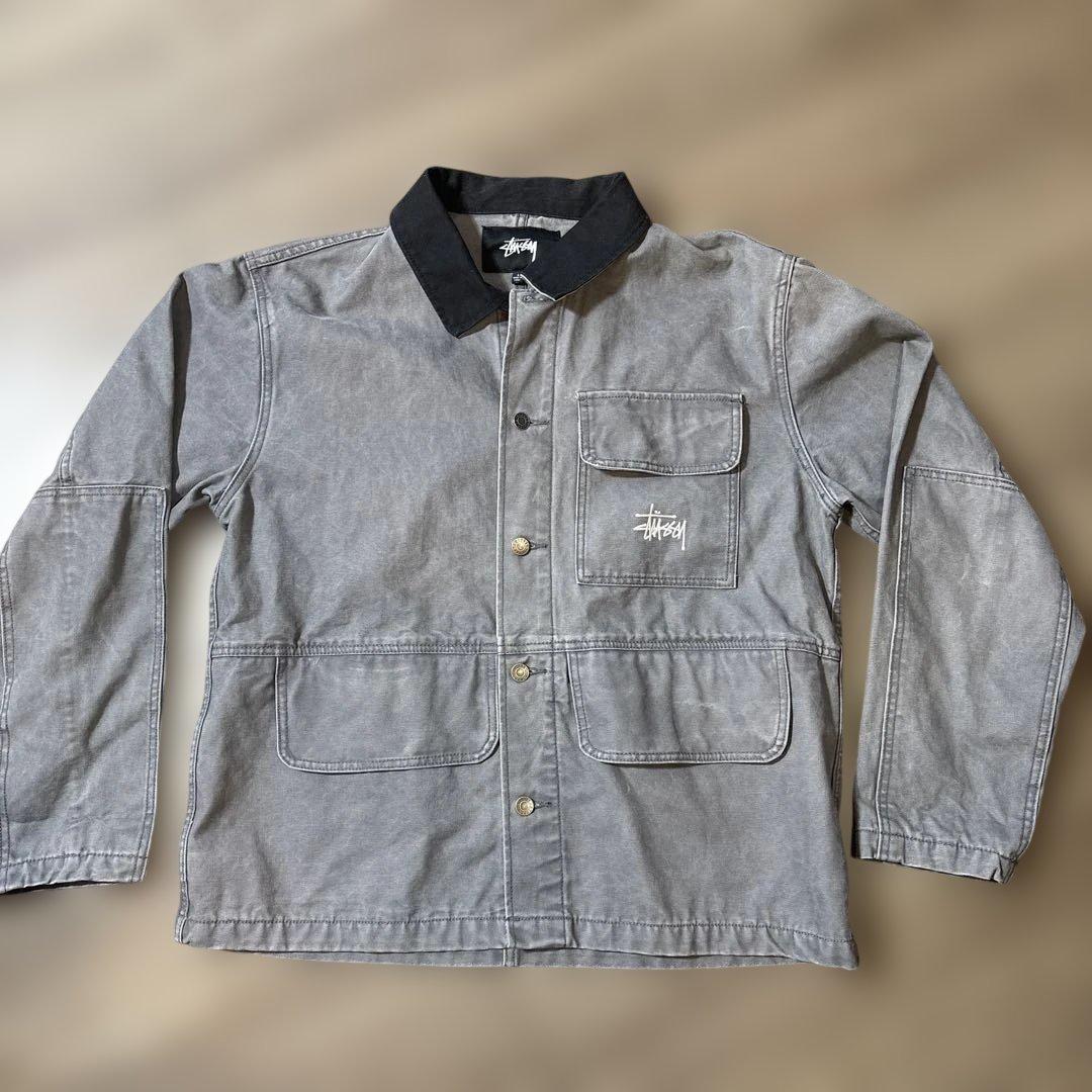 ゆ*う様 Stussy ワークジャケット グレー レア美品