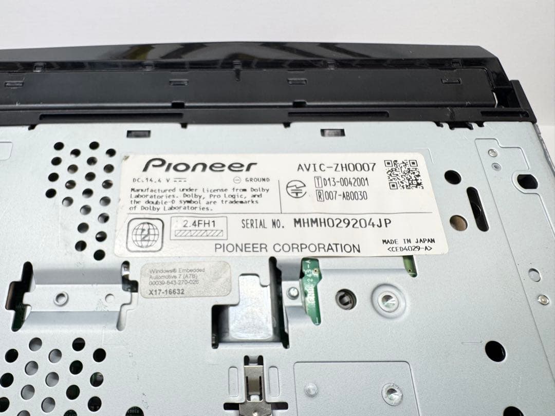 2024年地図データー・新品タッチパネル AVIC-ZH0007 カロッツェリア
