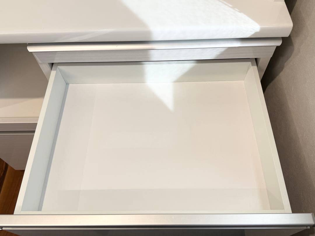 松田家具 キッチンボード 100cm幅 ホワイト