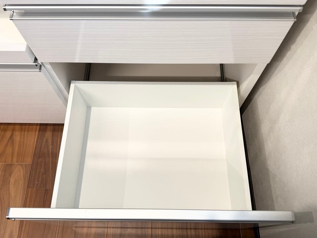 松田家具 キッチンボード 100cm幅 ホワイト