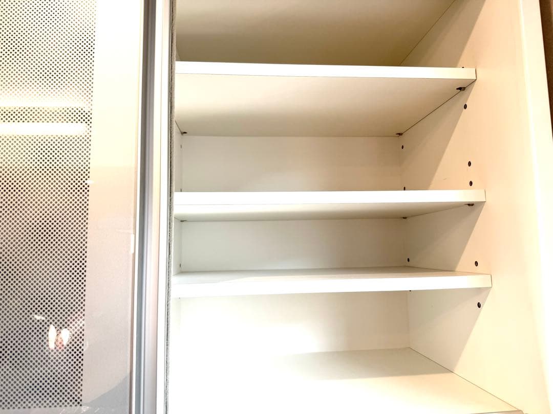 松田家具 キッチンボード 100cm幅 ホワイト