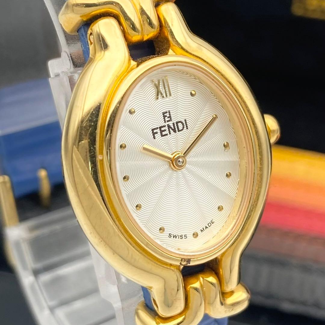 【稼働品】FENDI カメレオン　チェンジベルト 6本　クォーツ 腕時計