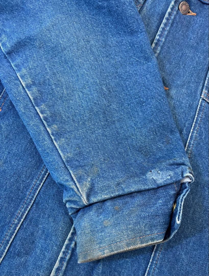 Wranglerラングラー USA製コーデュロイ襟　ブランケットデニムジャケット