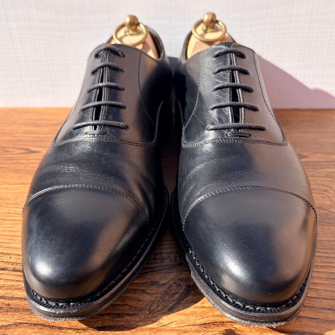 【極美品】ジャランスリウァヤ ストレートチップ 27cm ブラック 内羽根 革靴