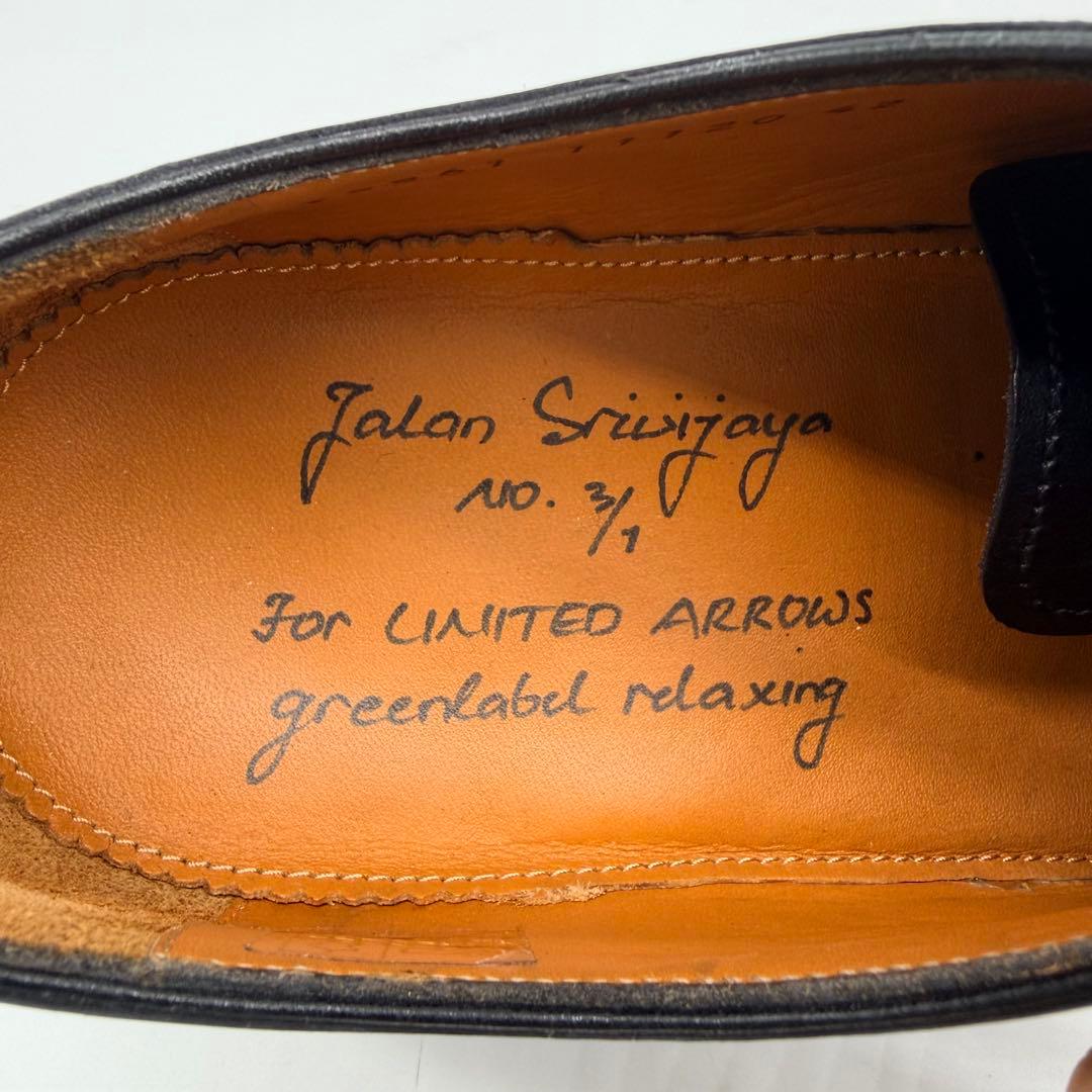 【極美品】ジャランスリウァヤ ストレートチップ 27cm ブラック 内羽根 革靴