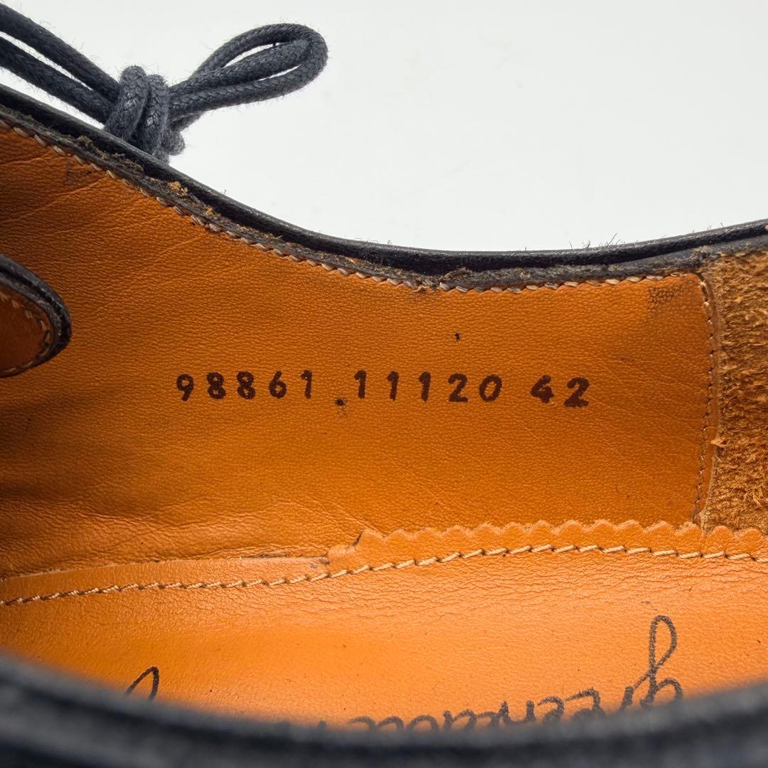 【極美品】ジャランスリウァヤ ストレートチップ 27cm ブラック 内羽根 革靴