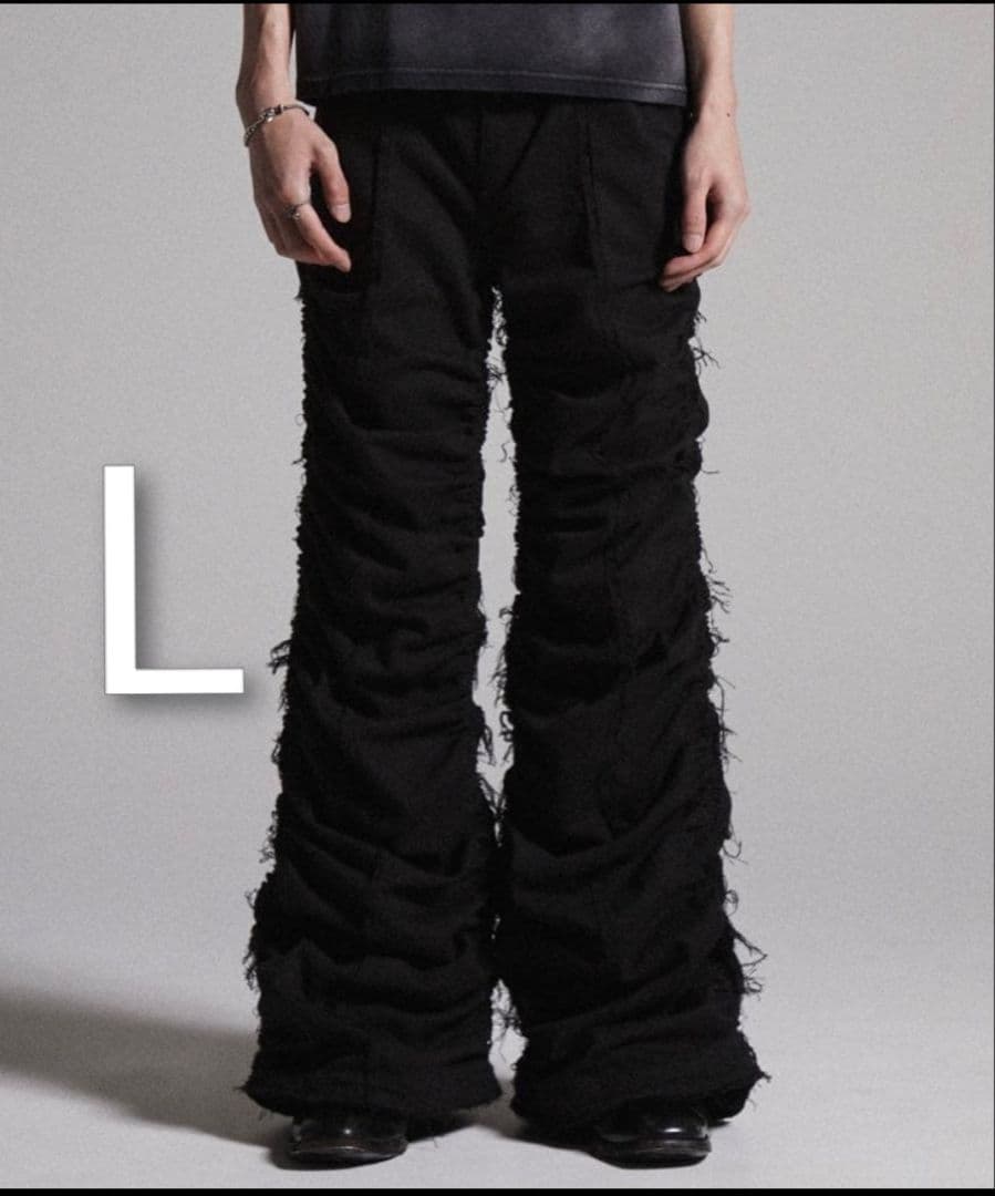 GRANCY シャーリングダメージデザインコットンパンツ Lサイズ 完売品