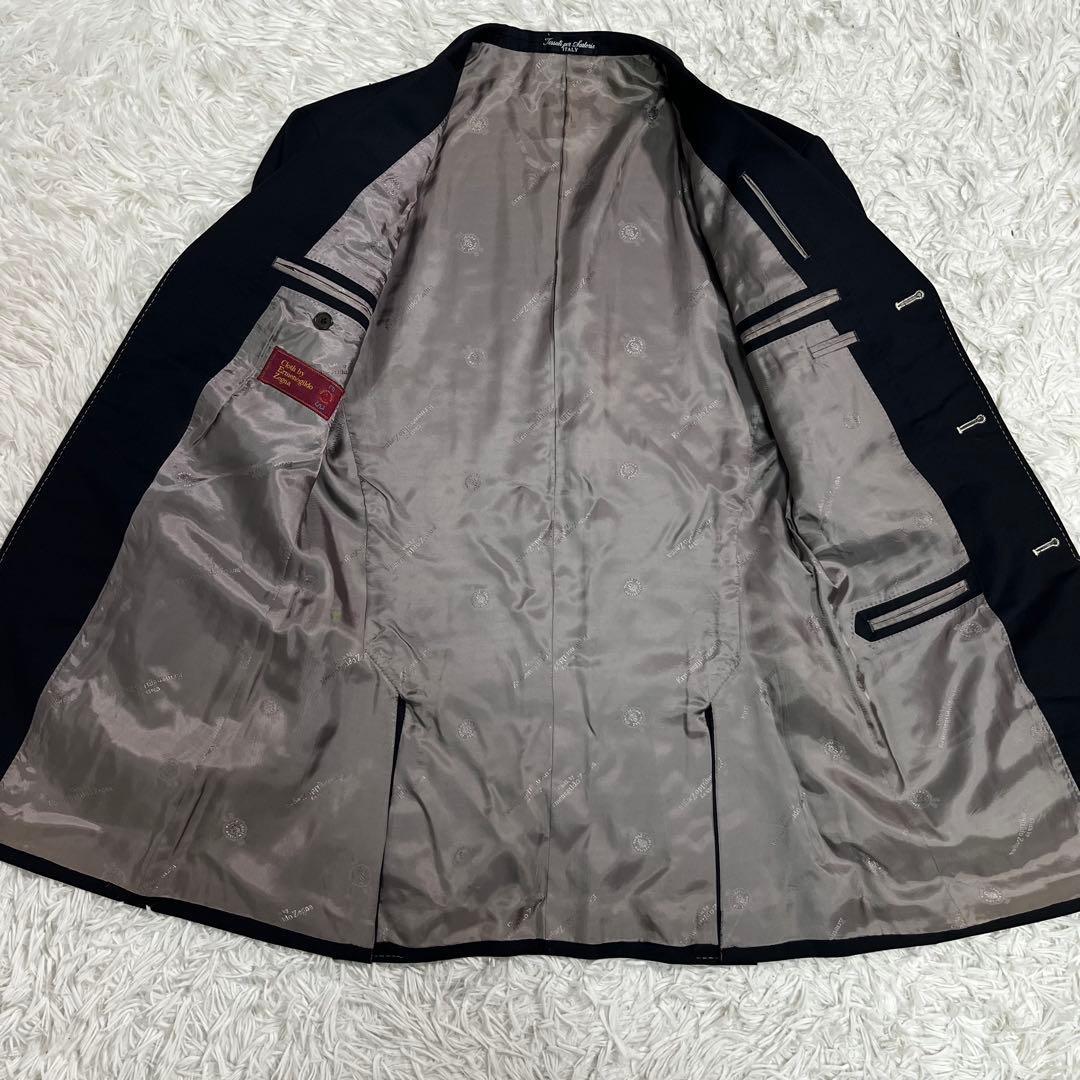 【美品】 エルメネジルド ゼニア 最高級オーダー　スーツ　ベスト　XL ブラック