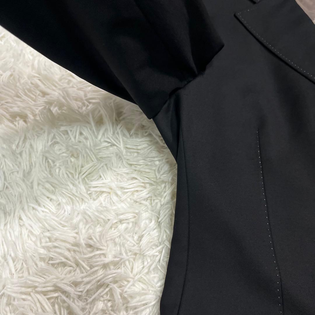 【美品】 エルメネジルド ゼニア 最高級オーダー　スーツ　ベスト　XL ブラック