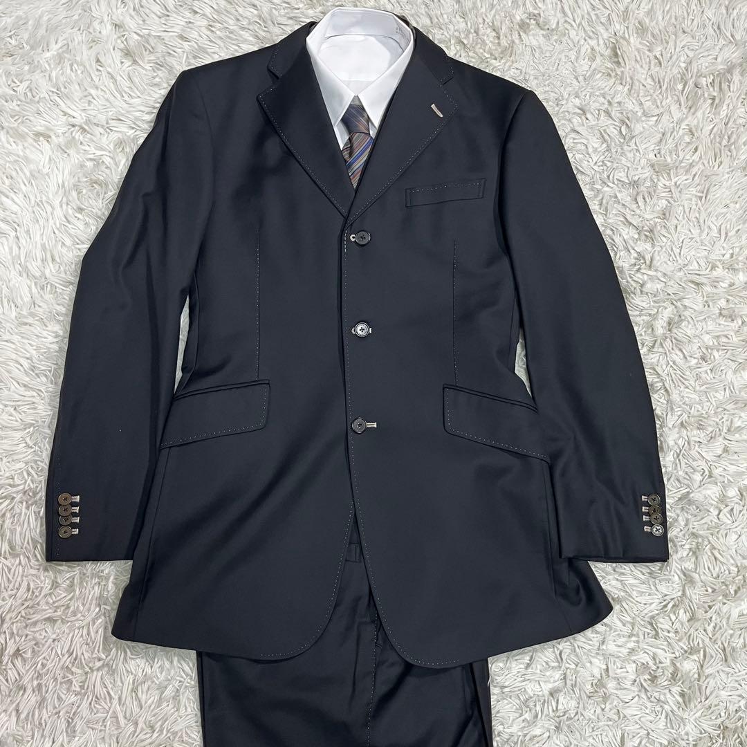 【美品】 エルメネジルド ゼニア 最高級オーダー　スーツ　ベスト　XL ブラック