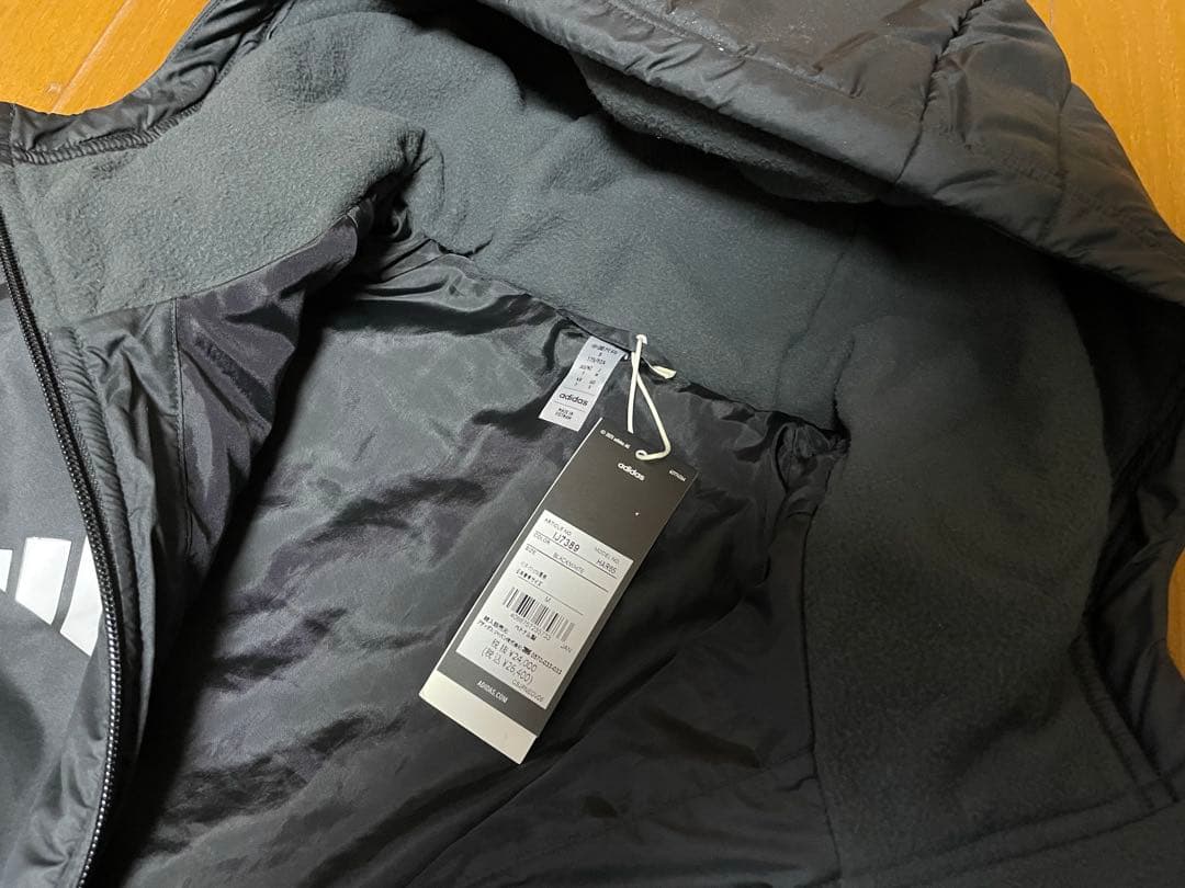 Mサイズ アディダス adidas ブラック ベンチコート サッカー 防寒
