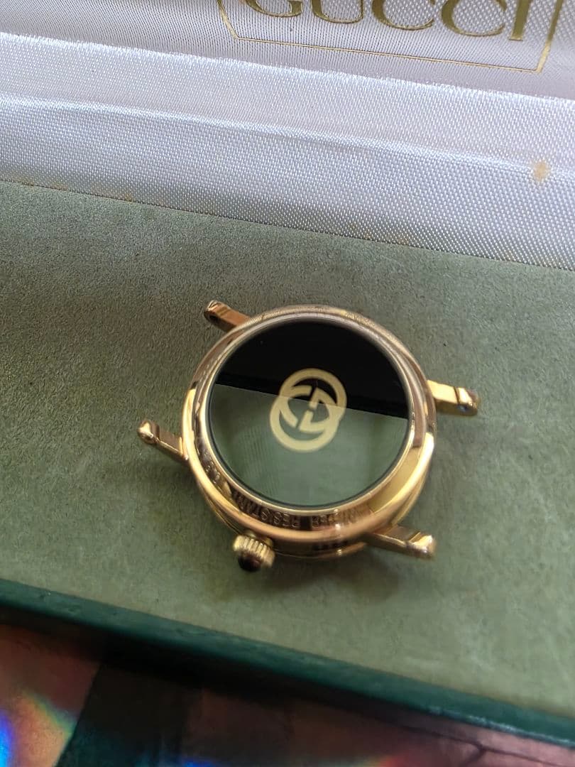 ⭐【超美品レアモデル】グッチ7200Lブラック文字腕時計(新品電池稼働品)