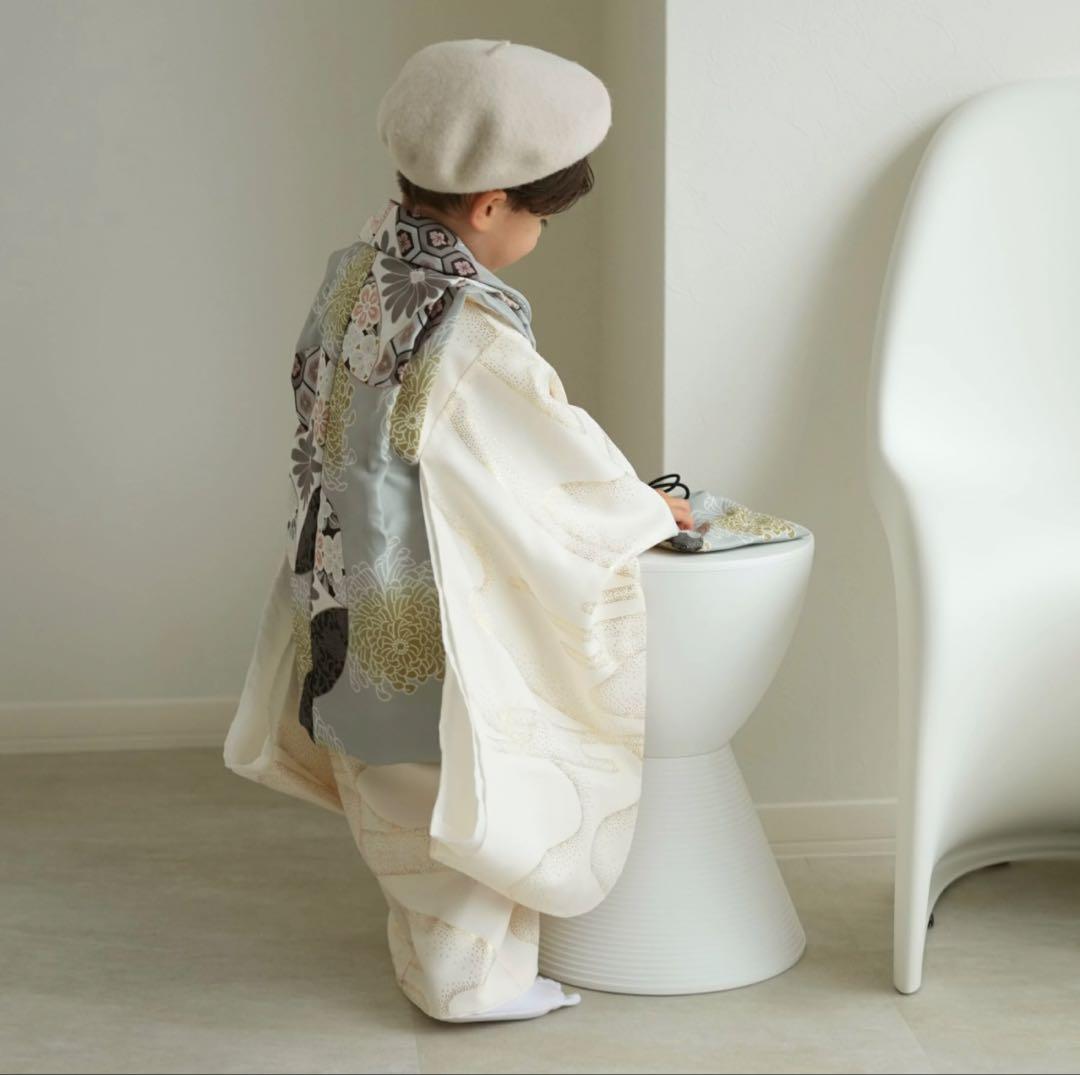 【ひよこ商店】七五三 3歳 男の子 被布着物セット 値下げ中！