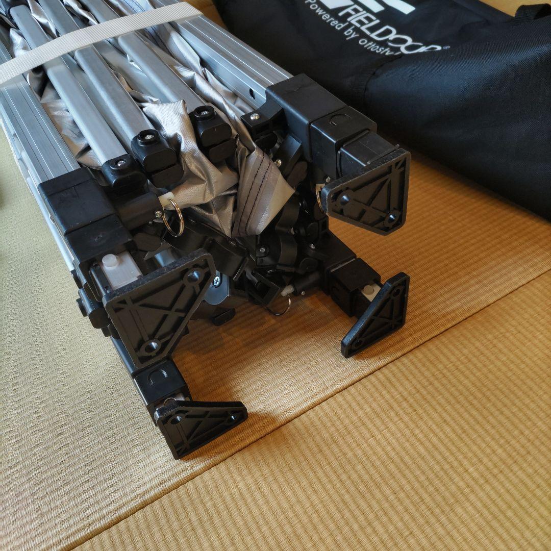 FIELDOOR　2.5m×2.5m　ワンタッチタープ　サイドシート付き