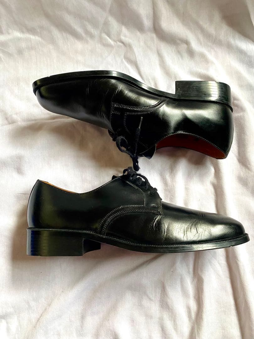 80s ミリタリー 美品 ユーロビンテージ ベルギーフランス オフィサーシューズ