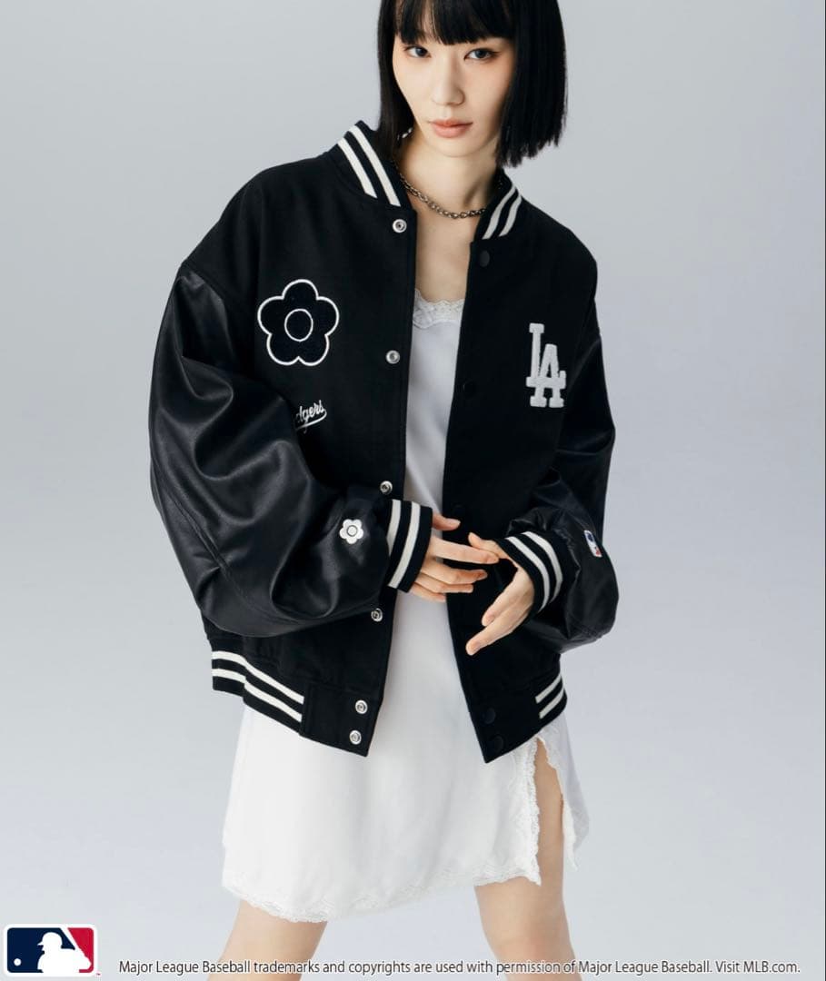 MLB×MARY QUANT PATCH STUDIUM JACKET