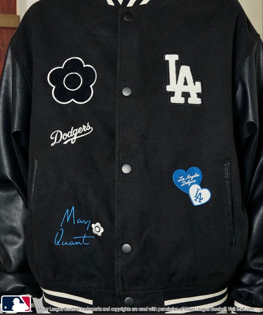 MLB×MARY QUANT PATCH STUDIUM JACKET