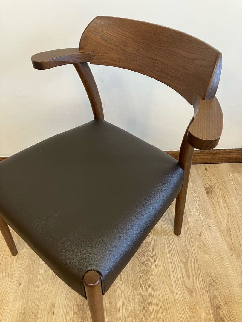 オーク無垢材　ハーフアームチェア　カバー付き ハンギング　新品