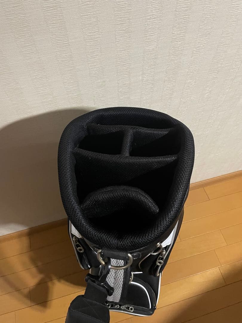 Munsingwear キャディバッグ 黒/白