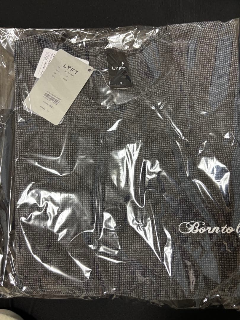 トップス VINTAGE THERMAL LONG T-SHIRT - BLACK