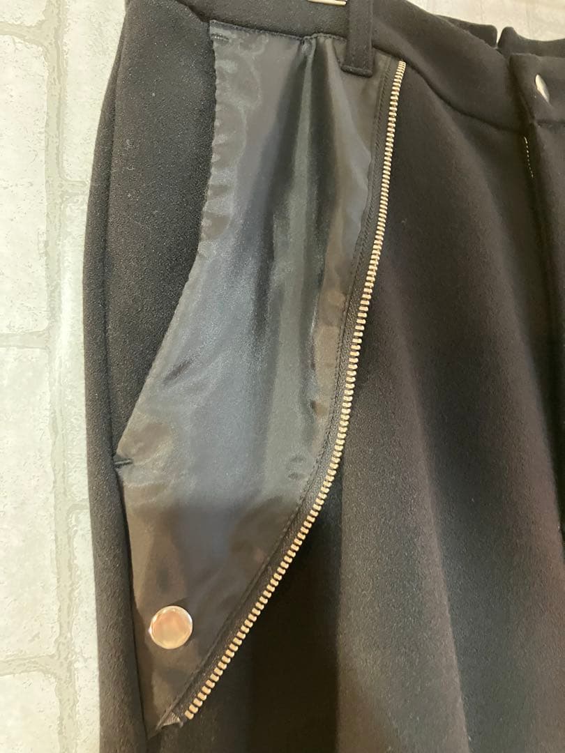 【GRANCY】リバース レイヤードデザイン スラックス ブラック M 完売品