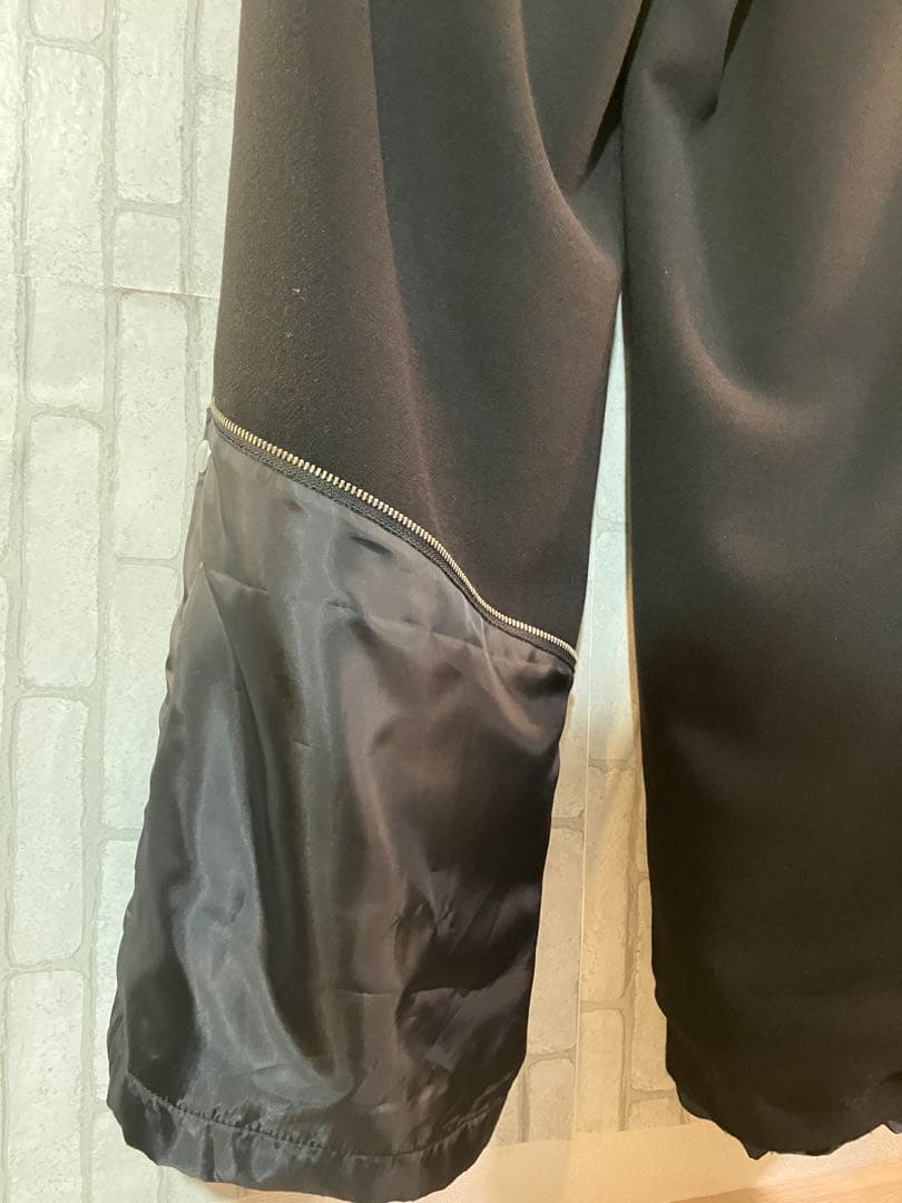 【GRANCY】リバース レイヤードデザイン スラックス ブラック M 完売品