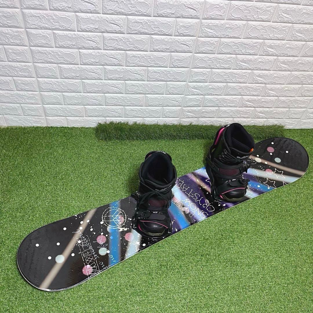 すぐに始められるレディース スノーボード144cm ビンディン ブーツ25cm