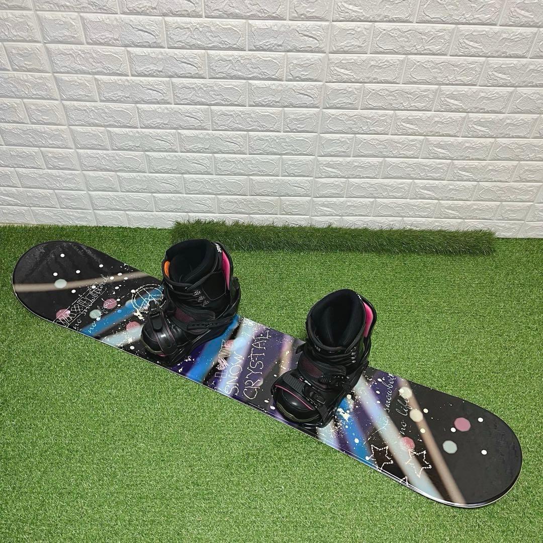 すぐに始められるレディース スノーボード144cm ビンディン ブーツ25cm