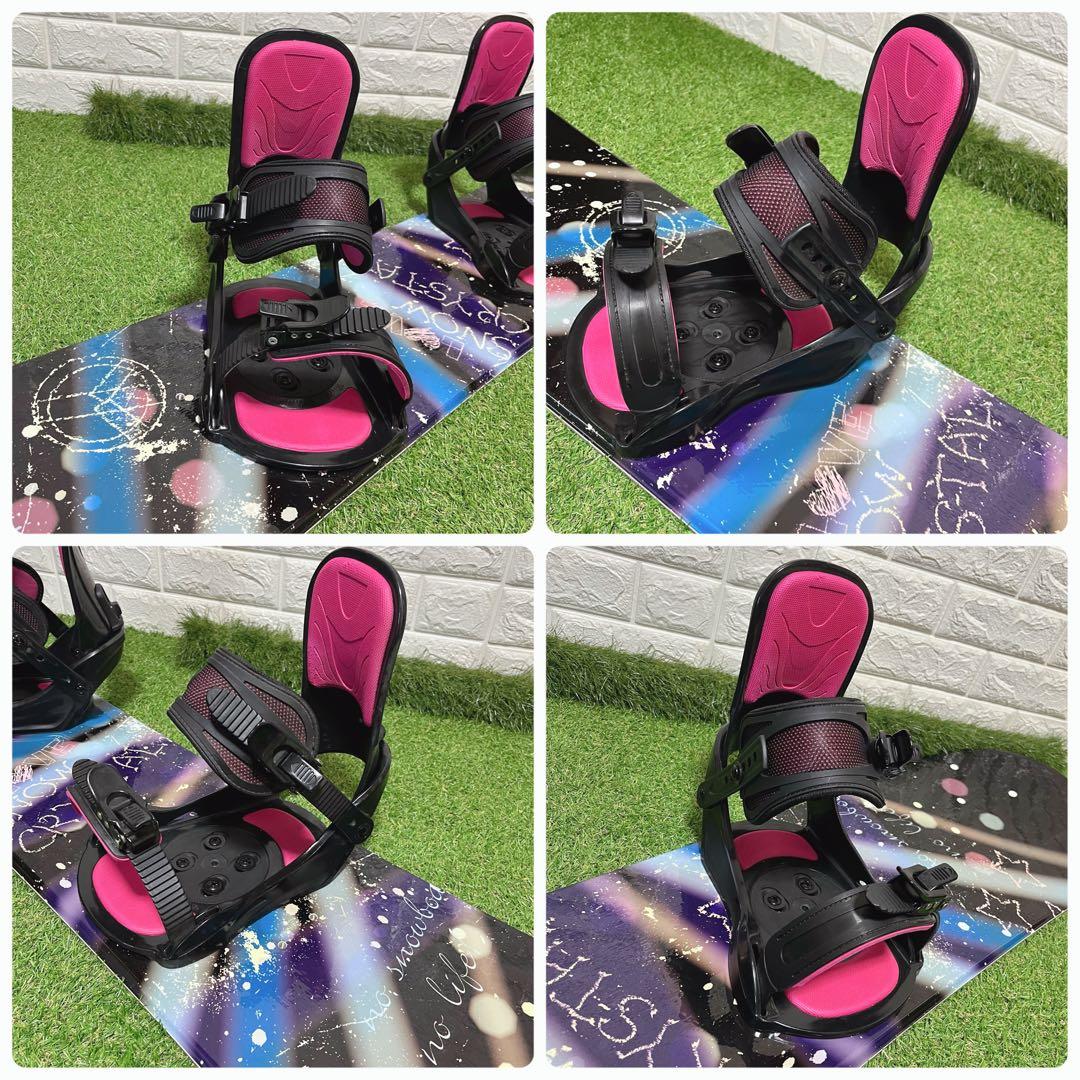 すぐに始められるレディース スノーボード144cm ビンディン ブーツ25cm