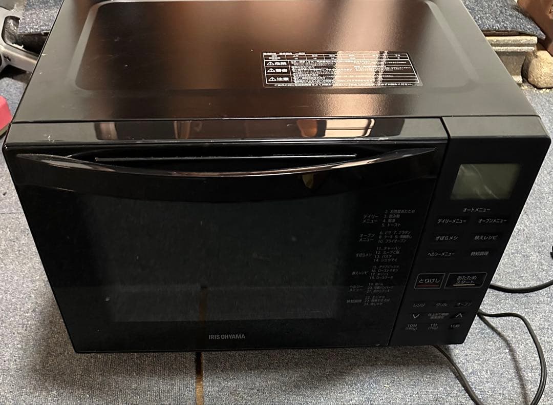 美品！！アイリスオーヤマ オーブンレンジ KMO-F1810-B 2024年製