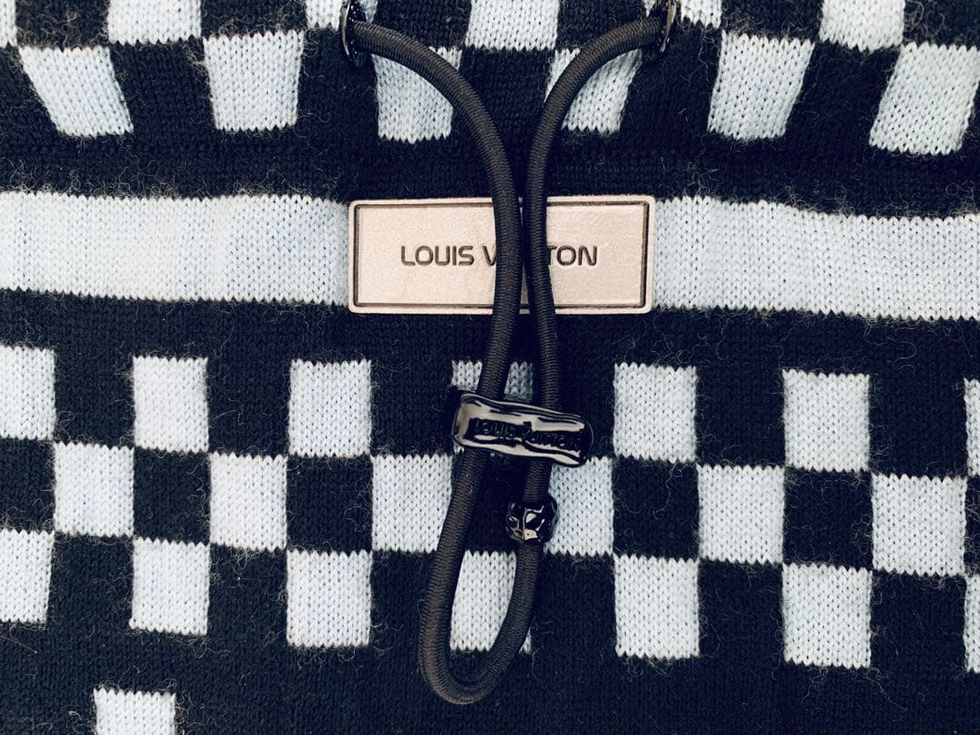 ヴィトン マフラー スヌード スノー ネックウォーマー ダミエ LV ニット