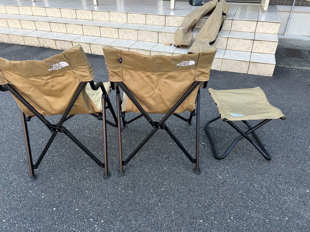 THE NORTH FACE TNFスリムチェア×2脚　キャンプスツールセット