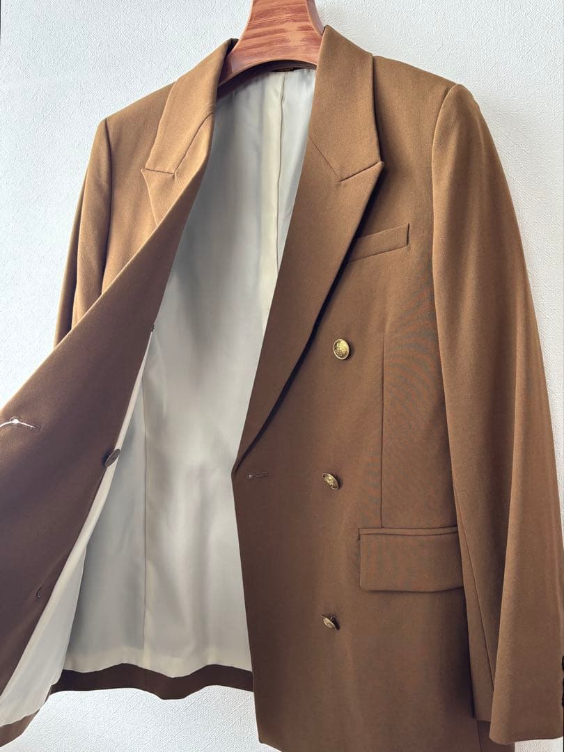 《新品タグ付き》ミラオーウェン 金釦ダブルブレストロングブレザー