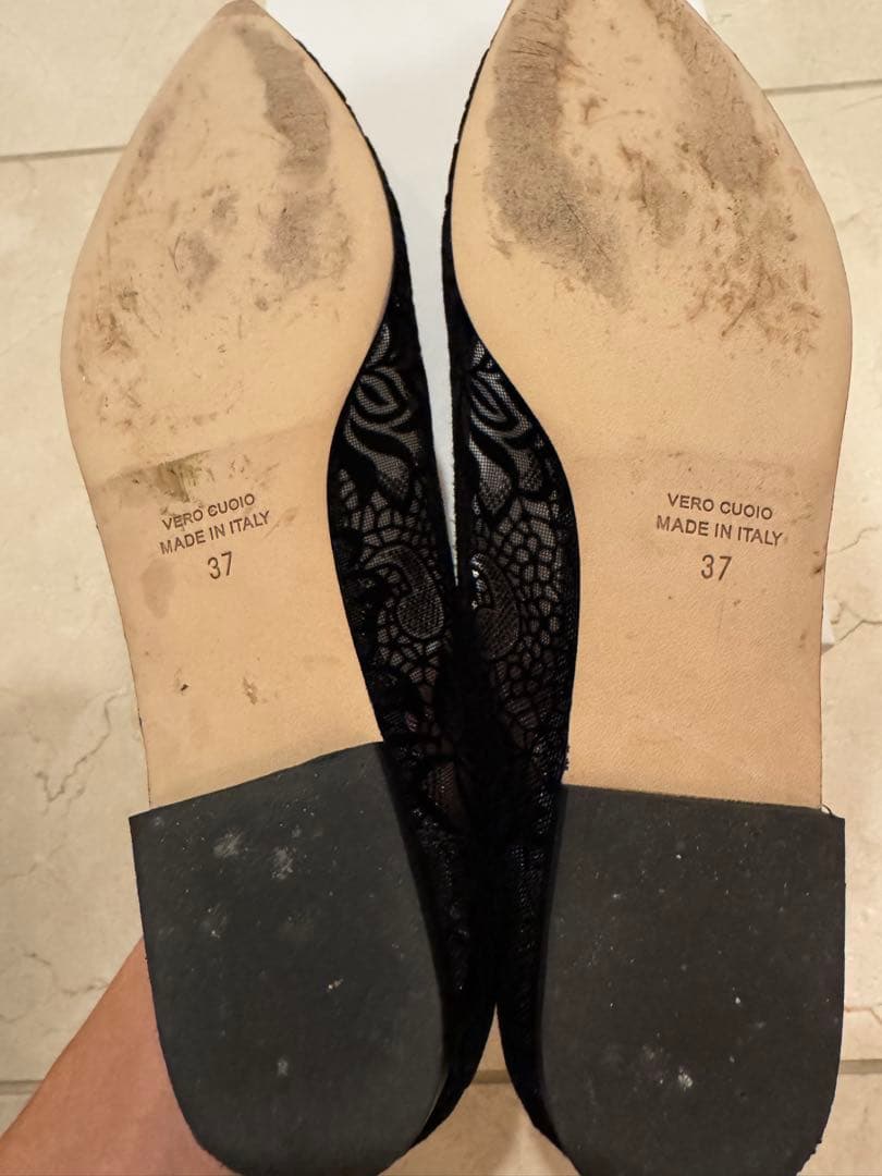 【ネブローニ】レースパンプス　37