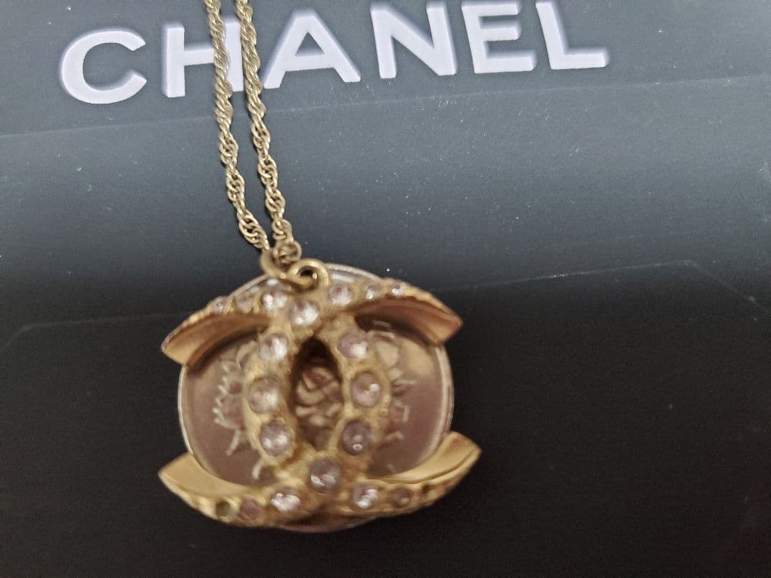 美品、CHANEL ダブルCロゴ ネックレス